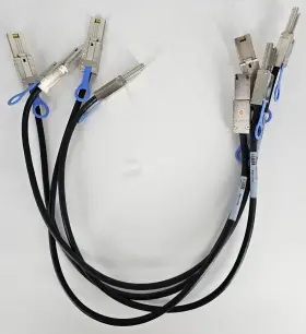 0w508f Amphenol Lot Of 4 - Dell / External Mini Sas Cables 28 Inch