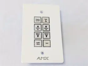 Amx Fg1311-08-sw Novara Sp08 Axlink 8-button Control Pad Keypad Sp-08-ax-us-wh