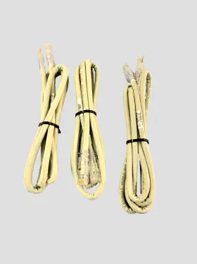 T568b Anatel 721718521389 Lot Of 3 Cat6a 10gig Utp 5ft 1.5m 4pr/24awg Unused Snagless Connector
