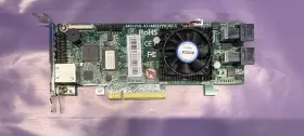 Arc-1226-8i Areca Raid 6 Card For Server Rj-45 Ethernet - Fan Runs Read Below
