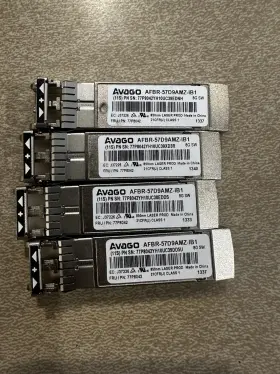 Afbr-57d9amz-ib1 Avago Lot Of 4 8g Fibre Channel 850nm Sfp Sw Transceiver