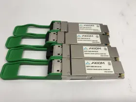 Qsfp-100g-sm-sr-ax Axiom Lot Of 4 100gb Fiber Transceiver - Vgc
