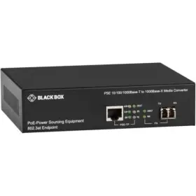 Lps500a-mm-sc-r3 Black Box 822088150596 Gigabit Ethernet 1000-mbps Poe Media Converter - 10