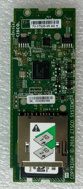 800-47634-02 Cisco 73-17925-05 73-17925-04 C240 M5 Dual Sd Card Reader With 2 X 32gb C220