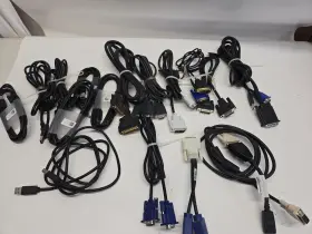 37-1016-01 Cisco Ucs Lot Of 15 Mix Kvm Dongle Cable Adapter Vga Usb Monitor