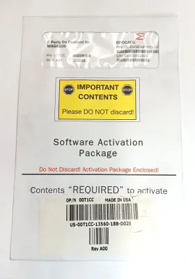 Dl-embd8ptpod-01 Dell 01tcc License Key Brocade Software Activation Package
