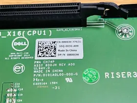 R730xd Dell 0800jh 800jh Slot 6 Pcie 3.0 X16 Riser 3 Card For Poweredge R730 #2