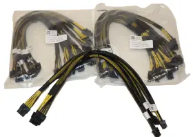 0dphj8 Dell 0nfw0k Lot Of 7 Poweredge Server Gpu Riser Power Cable Kit 0t34n0