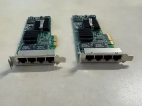 0r886r Dell Lot Of 2x R886r Pro 1000 Vt Pci-e 4 Port Network Interface Card
