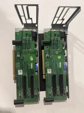 0x8r3y Dell Lot Of 2 Poweredge R710 Riser Pcie X8 Dual Slot Boards Tested