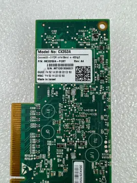 Cx353a Dell Mellanox Lot2 40gbps Single Port Qsfp Pci-e 3.0 Network Adapter #3