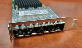 105-000-699-02 Emc Quad Port 10gb Sfp Low Profile Network Adapter Pcie X8 #3
