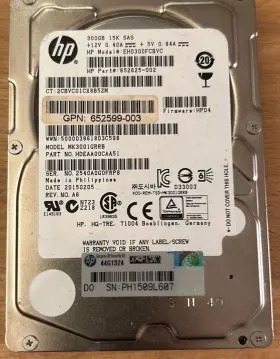 Eh0300fcbvc Hp 652625-002 Sas 15k Hdd 300gb Pn