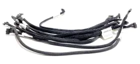 658088-001 Hp Lot Of 10- Mini Black 14 Port To Female Computer Cable