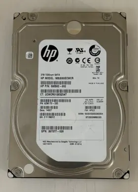 St2000nm0033 Hp Mb2000ecwcr 2tb 7.2k 3.5 Inch Sata Hard Drive P/n 695502-002