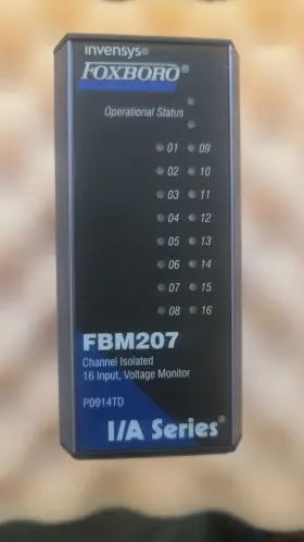 P0914td Invensys Fbm207 Foxboro Channel Isolated 16 Input Voltage Monitor I/a