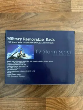T-7-sa Istarusa 846813010832 T7 Storm Series Sata Military Removable Rack 5.25 To 3.5 Hdd