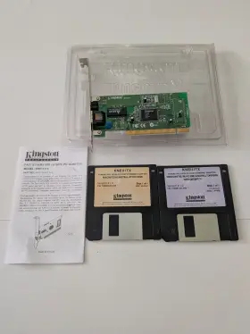 Kingston Kne111tx Etherrx Pci Ethernet Network Card With 3.5 Inch Floppy Drivers