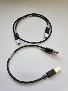 L45593-e103-d10 Leoni Lot Of 2 And D5 1 Meter Bladestack Cable Assembly