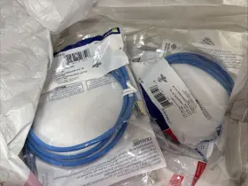 Cat6as10-5l Leviton Lot Of 25 5ft 6a Patch Cord 6as10 5l Blue