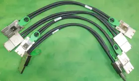 74546-0840 Molex Switch Stacking Cable Ipass Pcie X8 0.50m Lot Of 4 E