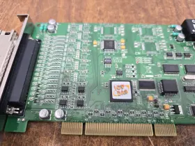 Crd-0515m Pio-da4u Universal Pci 4-ch 14-bit Ao Board Icp Das Da Latch #2