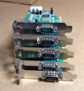 Pex2s553 Startech Pex1s553 Lot Of 5 Pci 1-port Serial Adapter Card Low Profile
