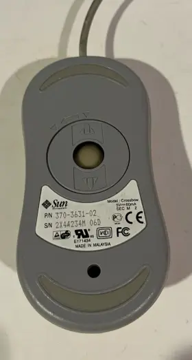 370-3631 Sun Microsystems Type-6 Mouse Mini-din Connector 3 Button - Yellowed #3