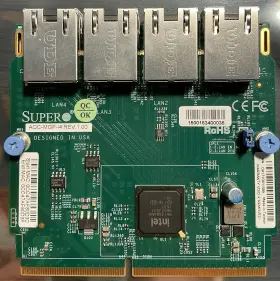 Aoc-mgp-i4 Supermicro Siom 4-port Gbe Rj45 Intel I350 Aoc-mgp-i4 Supermicro Siom 4-port Gbe Rj45 Intel I350