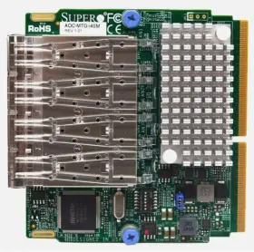 Aoc-mtg-i4sm Supermicro Siom 4-port 10g Sfp Intel Xl710 With 1u Bracket - New