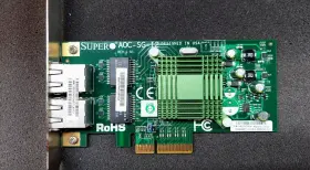 Aoc-sg-i2 Supermicro Lot Of 2 2-port Gbe Gigabit Ethernet Lan Pcie Adapter Card #2