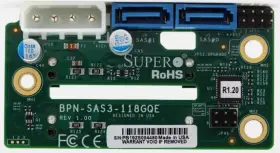 Bpn-sas3-118gqe Supermicro 2x2.5 Inch Sas/sata Drive Backplane Card P/n Tested