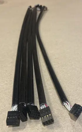 Cbl-0157l-01 Supermicro Lot Of 5 40cm 8-pin Female To Cable T5