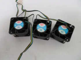 Df124028bl Top Motor Lot Of 3 12v Dc 0.5a Ball Bearing Fan
