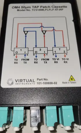 Tcv-008lflflf-57-rp Virtual Instrument Instruments Om4 50um Tap Patch Cassette #2