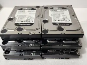 Wd6401aals-00l3b2 Western Digital Lot Of 6 Wd6401aals 640gb 7.2k Sata 3gb/s 3.5 Hdd