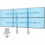 Startech Six-monitor Desk Mount W/crossbar, Up 32" Screens, Max 17.6LB Each. Fixed Price $440.63.