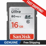 Sandisk Ultra 16GB 80MB/S Sdhc Sdsdunc Camera Card 10 Genuine Oem Fast Ship. Fixed Price $6.99.