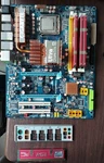 Gigabyte GA-EX38-DS4 775 Motherboard, 4GB Ram, E8400, Io Shield. Fixed Price $55.00.