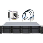 Qnap TL-R1200S-RP Drive Enclosure SATA/600 Mini-sas Host Interface 2U. Fixed Price $1541.09.