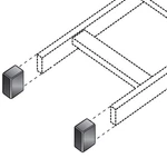 Black Box Network - RM661 Ladder Rack End Kit (2) Caps. Fixed Price $31.95.