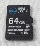 Dell V5JGM 64GB Sdhc/sdxc CL10 Micro Card. Fixed Price $50.00.