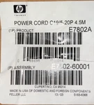 E7802A Hp 4.5M Power Cord With 5-20P Plug. Fixed Price $20.00.