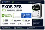 Seagate Exos 7E8 8TB 7.2K 12GB/S Sas 3.5" Hdd ST8000NM0065 Enterprise Hard Drive. Fixed Price $109.99.