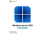 Hpe Microsoft Windows Server 2025 License To (ltu) 10 User Cal P77114-. Fixed Price $660.49.