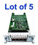 Cisco NIM-4FXO 4-PORT Network Interface Module Lot Of 5. Fixed Price $135.00.