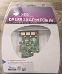 Siig 4-PORT Dp Usb 3.0 Pcie S/n: BBG1135X0106 JU-P40212-S1. Fixed Price $50.00.