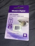 Western Digital Microsdxc Card 64GB Purple For Surveillance Cameras WDD064G. Fixed Price $19.99.