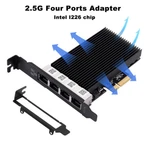 RJ45 Four Ports 2.5G Network Card Intel I226 Gigabit Ethernet Pci-e Wifi Adapter. Fixed Price $64.79.