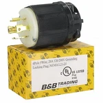 Nema L21-20 Amp 120/208V 3 Y 4 Pole 5 Wire Grounding Locking Male Plug. Fixed Price $17.52.